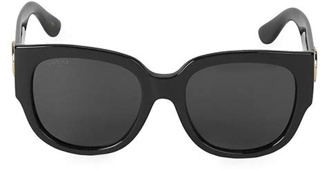 55mm round sunglasses gucci|Gucci men's square sunglasses black.